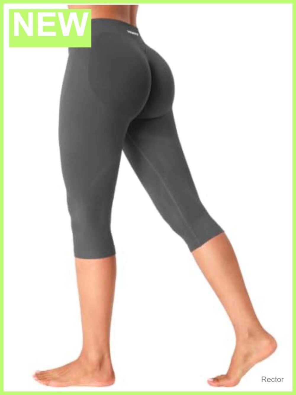 Seamless Low Rise Butt Lifting Capri Leggings 16" Inseam Yoga Pants